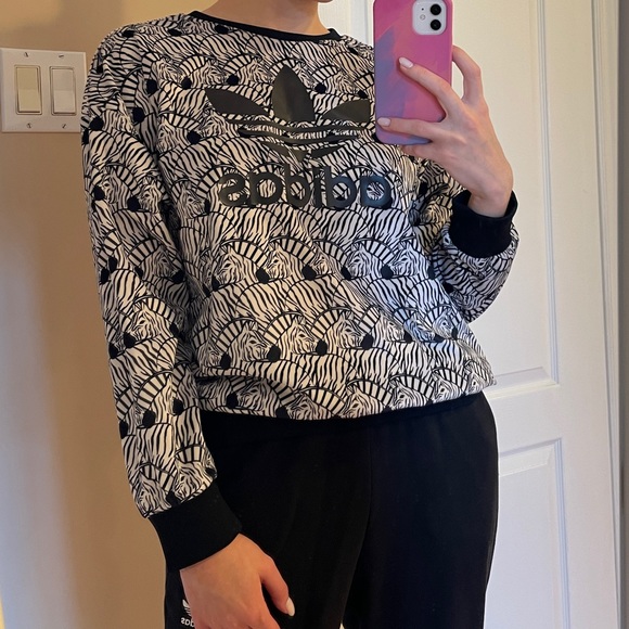 Adidas Zebra Sweater🦓 - Picture 4 of 10